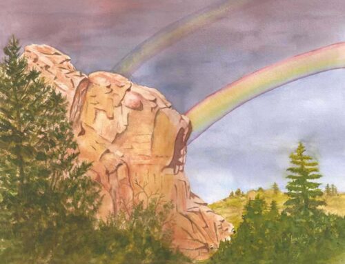 Double Rainbow Watercolor