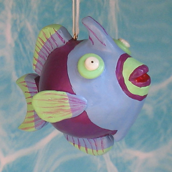 Triggerfish yard art fish ornaments